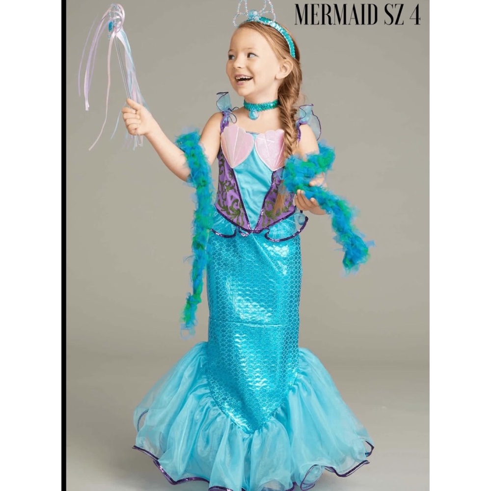 New chasing fireflies Mermaid Costume Girls SZ 4